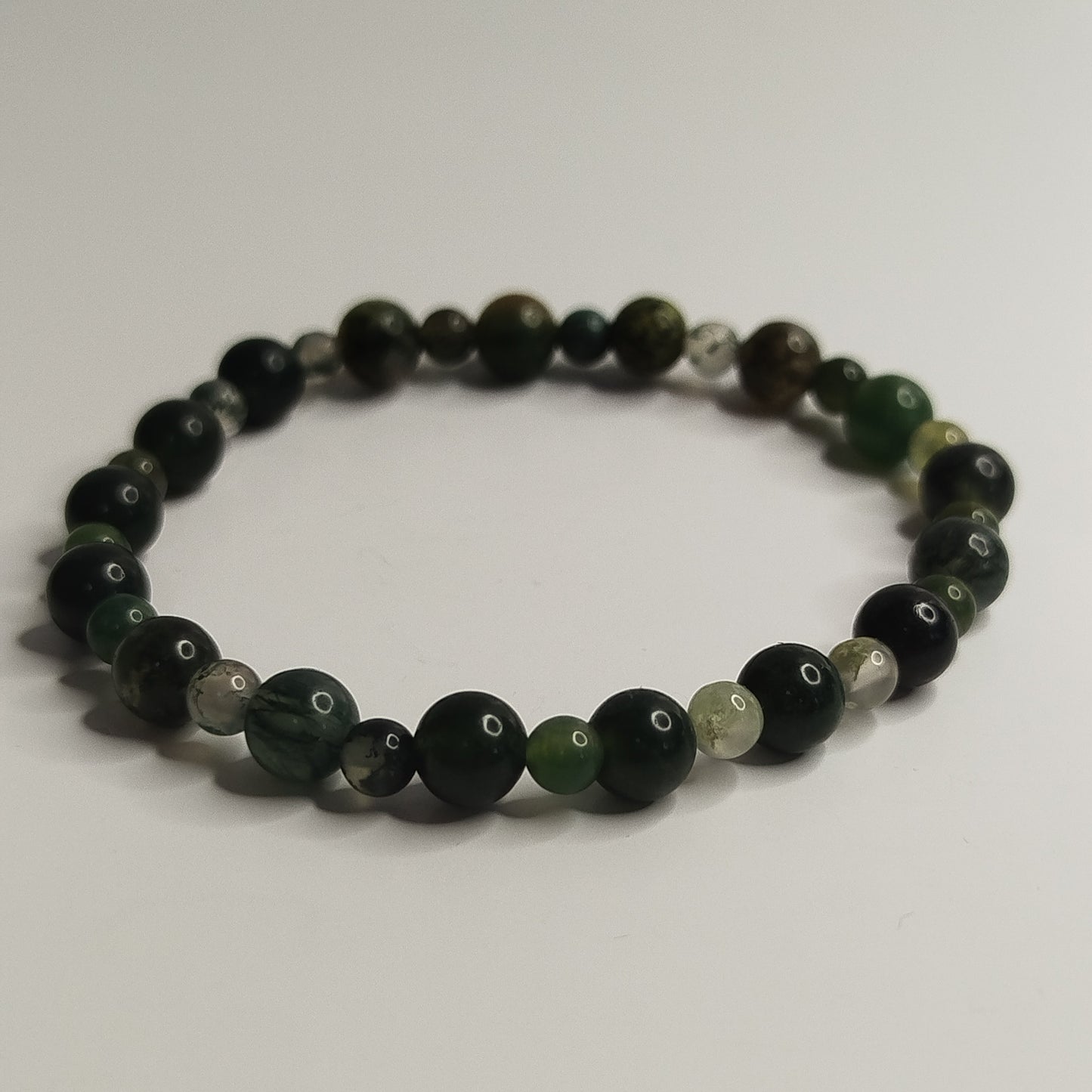 Bracelet Agate mousse Verte