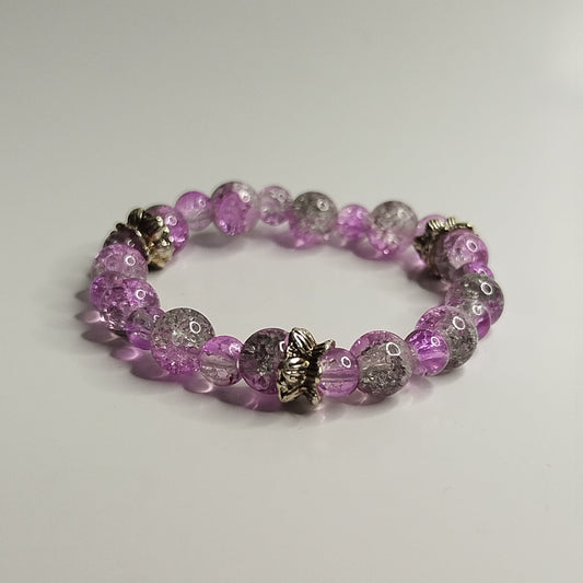 Bracelet Rose/Gris