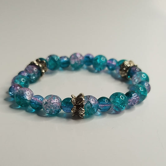 Bracelet Bleu/Rose