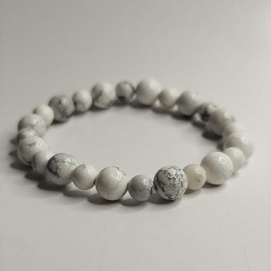 Bracelet Howlite Blanche