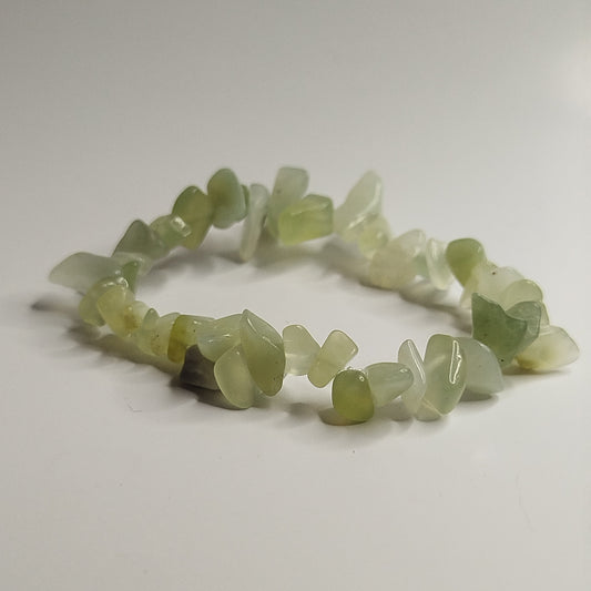 Bracelet en Jade Vert Translucide